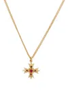 Emanuele Bicocchi Crest Crystal Necklace In Gold