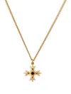 Emanuele Bicocchi Crest Crystal Necklace In Schwarz