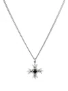 Emanuele Bicocchi Crest Crystal Necklace In Silber
