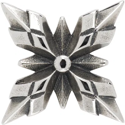 Emanuele Bicocchi Crest Single Earring In Silver