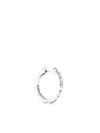 Emanuele Bicocchi Croc Crystal-embellished Earring In Silver