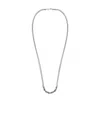 Emanuele Bicocchi Crochet Chain Necklace In Gray