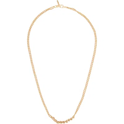 Emanuele Bicocchi Crochet Necklace In Gold