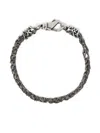 Emanuele Bicocchi Crocheted Bracelet In Silver