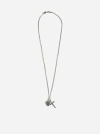 EMANUELE BICOCCHI CROSS + ARABESQUE HEART SILVER NECKLACE