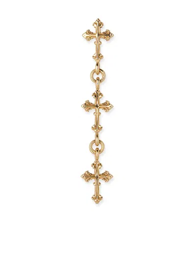 Emanuele Bicocchi Cross-pendant Single Earring In Gold