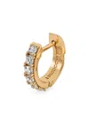 Emanuele Bicocchi Crystal Hoop Earrings In Gold