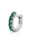 Emanuele Bicocchi Crystal Hoop Earrings In Silber