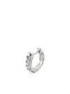 Emanuele Bicocchi Crystal Hoop Earrings In Silver