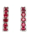 Emanuele Bicocchi Crystal Hoop Earrings In Red