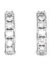Emanuele Bicocchi Crystal Hoop Earrings In White