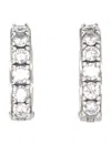 Emanuele Bicocchi Crystal Hoop Earrings In White