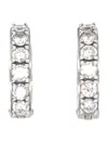 Emanuele Bicocchi Crystal Hoop Earrings In Gray