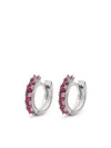 Emanuele Bicocchi Logo-engraved Hoop Earring In Red