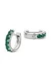 Emanuele Bicocchi Crystal Hoop Earrings In Silber
