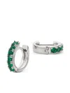 Emanuele Bicocchi Crystal Hoop Earrings In Silver