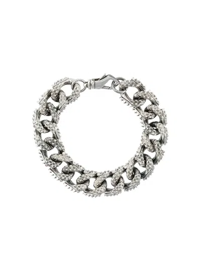Emanuele Bicocchi Curb Chain Bracelet In Silver