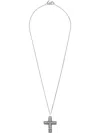 Emanuele Bicocchi Cutout Cross Long Necklace In Metallic
