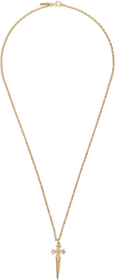 Emanuele Bicocchi Dagger Necklace In Gold