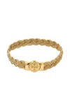 Emanuele Bicocchi Large Diamond-cut Flat Braided Bracelet In Gold