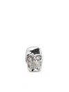 Emanuele Bicocchi Diamond Eye Skull Single Earring In Silver