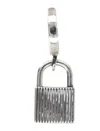 Emanuele Bicocchi Sterling Silver Single Earring With Padlock Pendant In Silver