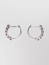 Emanuele Bicocchi Earring Pair Zircone Clear In Metallic