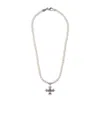 Emanuele Bicocchi Eb Crest Pearl Necklace In White