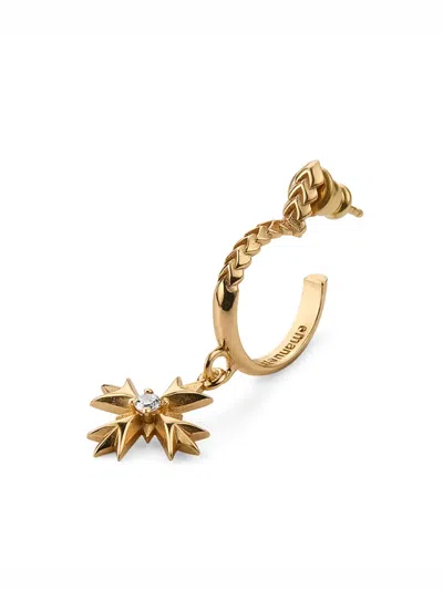 Emanuele Bicocchi Eb Crest Pendant Single Earring In Gold