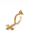 Emanuele Bicocchi Eb Crest Silver Hoop Earring In Gold