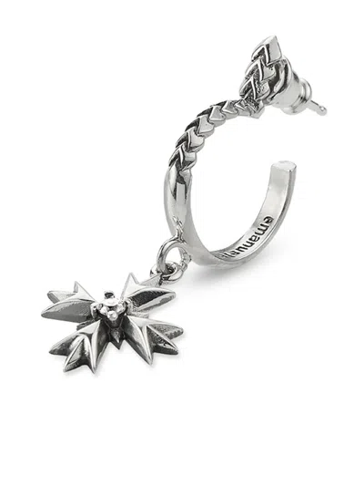 Emanuele Bicocchi Eb Crest Silver Single Earring