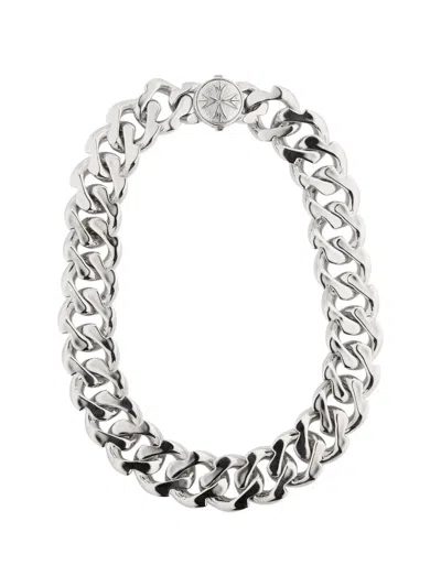 Emanuele Bicocchi Edge Chain Necklace In Metallic