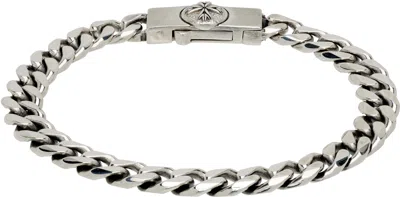 Emanuele Bicocchi Edge Logo Bracelet In Silver
