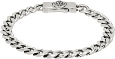Emanuele Bicocchi Edge Logo Bracelet In Silver
