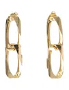 Emanuele Bicocchi Gold-plated Silver Chain Link Earrings In Brown