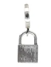 Emanuele Bicocchi Sterling Silver Single Earring With Padlock Pendant In Silver