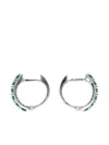 Emanuele Bicocchi Emerald-studded Hoop Earrings In Metallic