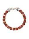 Emanuele Bicocchi Perlenarmband Mit Gravur In Red