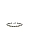 Emanuele Bicocchi Exclusive Sale Of Silver Rope Chain Bracelet In Gray