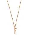 Emanuele Bicocchi F Letter-pendant Chain Necklace In Gold