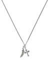 Emanuele Bicocchi Feather And Cross Necklace In Silber