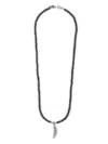 Emanuele Bicocchi Feather Charm Necklace In Silver
