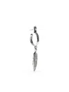 Emanuele Bicocchi Feather Hoop Earring In Silver