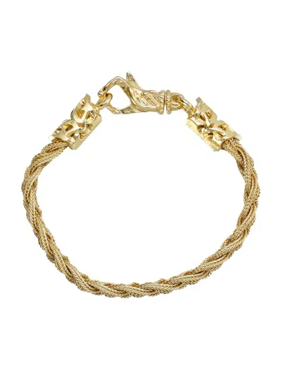 Emanuele Bicocchi Flat Braided Bracelet In Gold