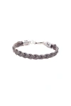 Emanuele Bicocchi Braided Chain Bracelet In Silver