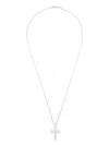 Emanuele Bicocchi Fleury Cross Necklace In Silver