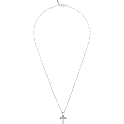 Emanuele Bicocchi Fleury Cross Necklace In Silver