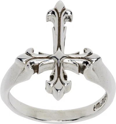 Emanuele Bicocchi Fleury Cross Ring In Metallic