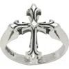 Emanuele Bicocchi Fleury Cross Ring In Silver