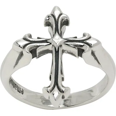 Emanuele Bicocchi Fleury Cross Ring In Silver